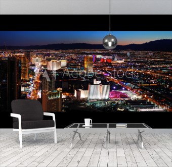 Picture of Las Vegas skyline panorama at night